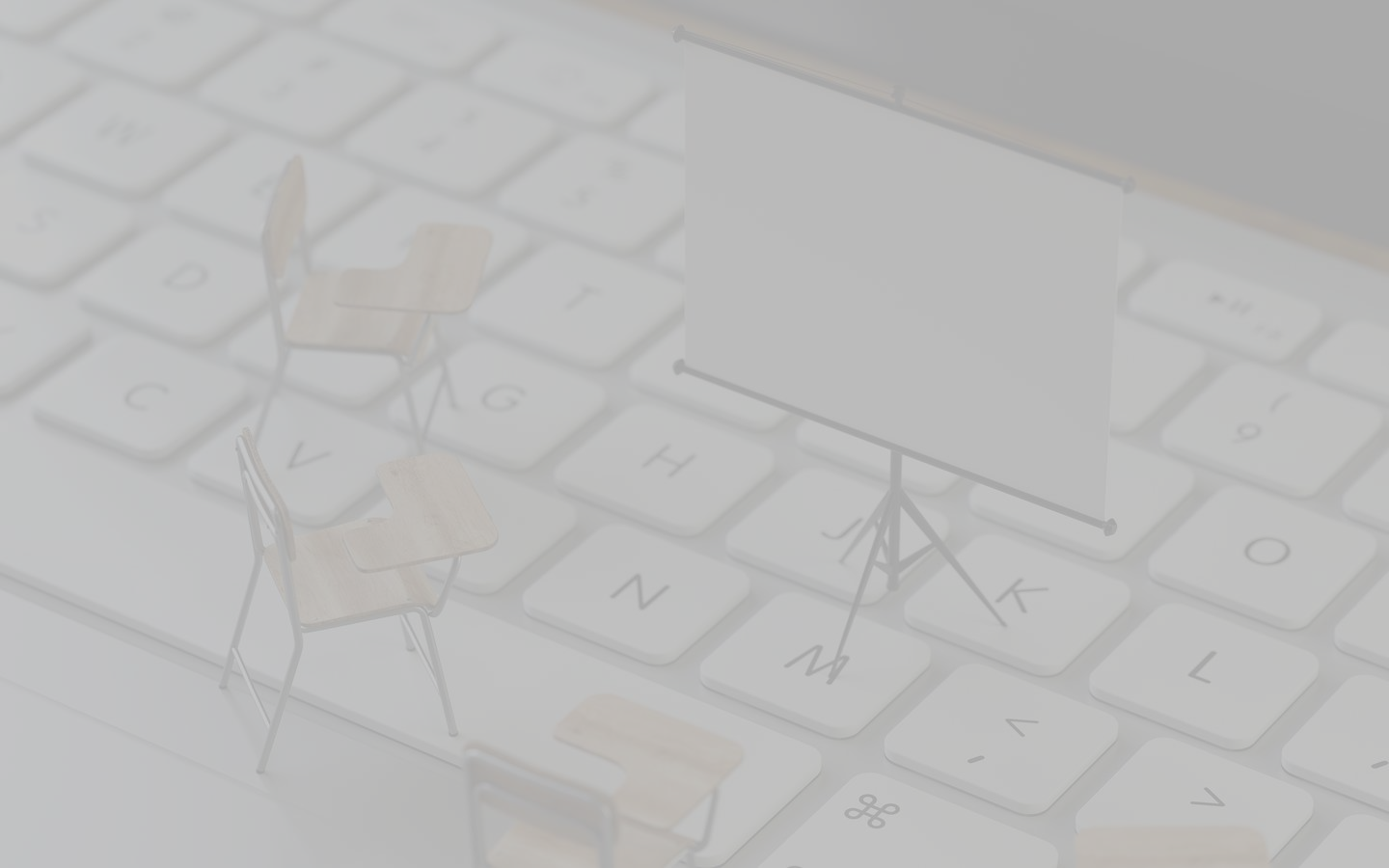 Aula de formación sobre un teclado, imagen del CV de RALM